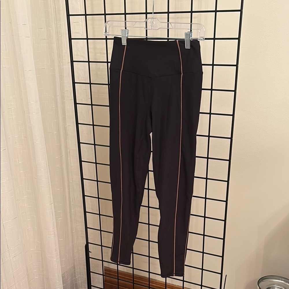 Women's Black Pants with Orange Accents
